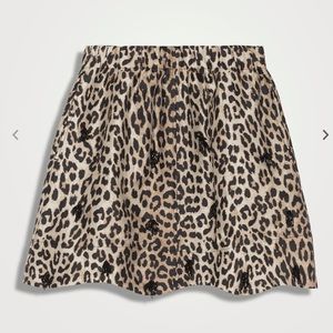 GANNI Crispy Jacquard Tessels Mini Skirt In Leopard - US 4 *NWT* never worn.